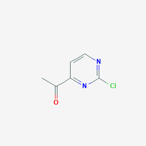 molecular formula C6H5ClN2O B1417901 1-(2-氯嘧啶-4-基)乙酮 CAS No. 1312535-78-6