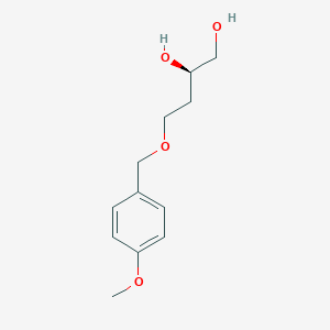 molecular formula C12H18O4 B1417903 (R)-4-(4-Methoxybenzyloxy)-1,2-butanediol CAS No. 213978-61-1