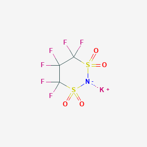 molecular formula C3F6KNO4S2 B1417906 1,1,2,2,3,3-Hexafluoropropane-1,3-disulfonimide Potassium Salt CAS No. 588668-97-7