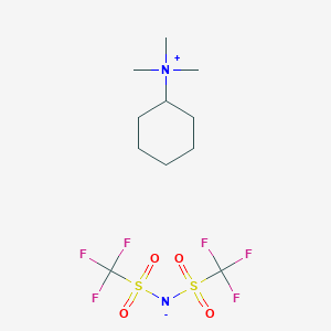 molecular formula C11H20F6N2O4S2 B1417909 环己基三甲基铵双(三氟甲磺酰)亚胺 CAS No. 952155-74-7