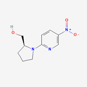 molecular formula C10H13N3O3 B1417911 (S)-(-)-N-(5-Nitro-2-pyridyl)prolinol CAS No. 88374-37-2
