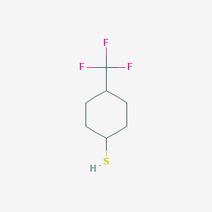 molecular formula C7H11F3S B1417915 4-(三氟甲基)环己烷-1-硫醇 CAS No. 1341445-27-9