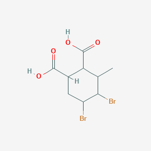 molecular formula C9H12Br2O4 B1417917 4,5-Dibromo-3-methylcyclohexane-1,2-dicarboxylic acid CAS No. 65941-85-7