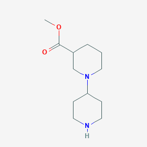 molecular formula C12H22N2O2 B1417918 Methyl 1,4'-bipiperidine-3-carboxylate CAS No. 889952-13-0