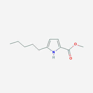 molecular formula C11H17NO2 B14179209 Methyl 5-pentyl-1H-pyrrole-2-carboxylate CAS No. 919123-86-7
