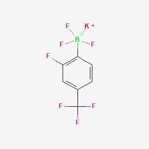 molecular formula C7H3BF7K B1417924 Potassium 2-fluoro-4-(trifluoromethyl)phenyltrifluoroborate CAS No. 1150655-12-1