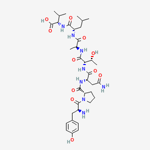 molecular formula C36H56N8O11 B14179249 H-Tyr-Pro-Asn-Thr-Ala-Leu-Val-OH CAS No. 911288-93-2