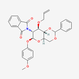 molecular formula C31H29NO8 B1417925 4-Methoxyphenyl 3-O-Allyl-4,6-O-benzylidene-2-deoxy-2-phthalimido-beta-D-glucopyranoside CAS No. 889453-84-3