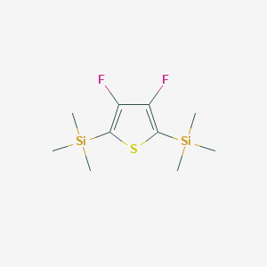 molecular formula C10H18F2SSi2 B1417926 3,4-Difluoro-2,5-bis(trimethylsilyl)thiophene CAS No. 347838-12-4