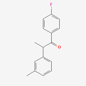 molecular formula C16H15FO B14179280 1-(4-Fluorophenyl)-2-(3-methylphenyl)propan-1-one CAS No. 921929-33-1