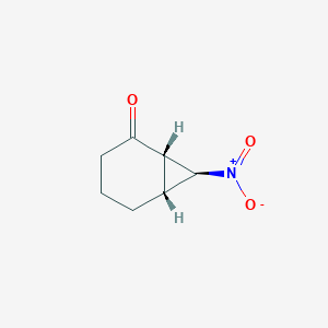molecular formula C7H9NO3 B14179304 (1S,6R,7S)-7-Nitrobicyclo[4.1.0]heptan-2-one CAS No. 919530-30-6