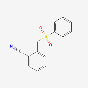 molecular formula C14H11NO2S B1417932 2-(Phenylsulfonylmethyl)benzonitrile CAS No. 82651-72-7