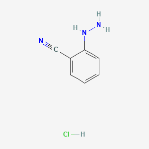 molecular formula C7H8ClN3 B1417933 2-Hydrazinylbenzonitrile hydrochloride CAS No. 1030287-80-9