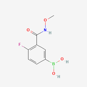 (4-Fluoro-3-(methoxycarbamoyl)phenyl)boronic acid