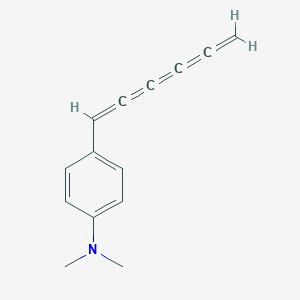 molecular formula C14H13N B14179374 4-Hexapentaenyl-N,N-dimethylaniline CAS No. 918530-33-3