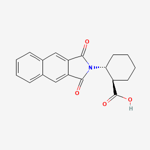 molecular formula C19H17NO4 B1417939 (1R,2R)-2-(1,3-Dioxo-1H-benzo[f]isoindol-2(3H)-yl)cyclohexanecarboxylic acid CAS No. 642995-15-1
