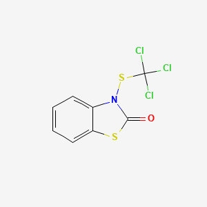 molecular formula C8H4Cl3NOS2 B14179399 N-Trichloromethylthiobenzothiazolone CAS No. 3567-79-1
