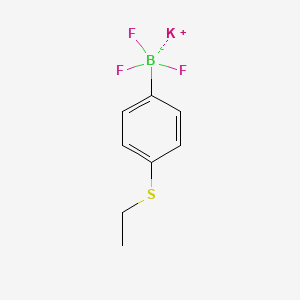 molecular formula C8H9BF3KS B1417943 Potassium (4-(ethylthio)phenyl)trifluoroborate CAS No. 850623-75-5