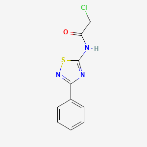 molecular formula C10H8ClN3OS B1417945 2-chloro-N-(3-phenyl-1,2,4-thiadiazol-5-yl)acetamide CAS No. 25962-68-9