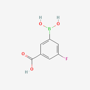molecular formula C7H6BFO4 B1417947 3-Borono-5-fluorobenzoic acid CAS No. 871329-84-9