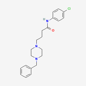 molecular formula C21H26ClN3O B14179512 4-(4-benzylpiperazin-1-yl)-N-(4-chlorophenyl)butanamide CAS No. 923024-44-6
