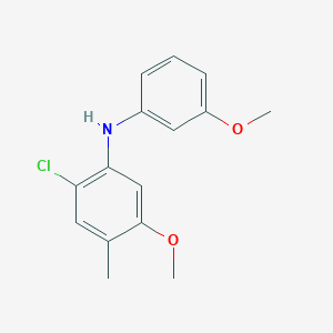 molecular formula C15H16ClNO2 B14179533 2-Chloro-5-methoxy-N-(3-methoxyphenyl)-4-methylaniline CAS No. 919090-38-3