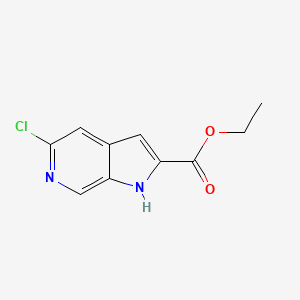 molecular formula C10H9ClN2O2 B1417955 ethyl 5-chloro-1H-pyrrolo[2,3-c]pyridine-2-carboxylate CAS No. 800401-67-6