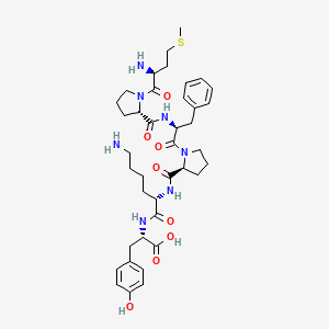molecular formula C39H55N7O8S B14179561 L-Methionyl-L-prolyl-L-phenylalanyl-L-prolyl-L-lysyl-L-tyrosine CAS No. 922713-41-5