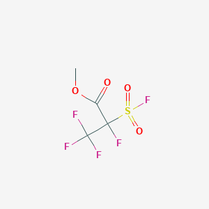 molecular formula C4H3F5O4S B1417960 METHYL 2,3,3,3-TETRAFLUORO-2-(FLUOROSULFONYL)PROPIONATE CAS No. 663-78-5