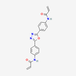 molecular formula C20H16N4O3 B14179623 N,N'-[1,3,4-Oxadiazole-2,5-diyldi(4,1-phenylene)]di(prop-2-enamide) CAS No. 920976-27-8