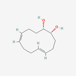 molecular formula C12H20O2 B1417964 cis,trans-5,9-Cyclododecadiene-cis-1,2-diol CAS No. 29118-70-5