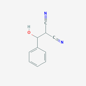 molecular formula C10H8N2O B14179650 [Hydroxy(phenyl)methyl]propanedinitrile CAS No. 855660-53-6