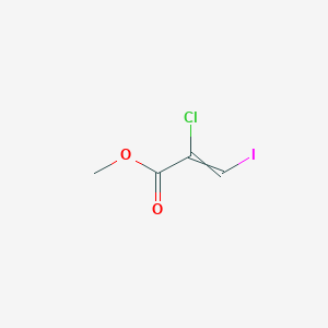 molecular formula C4H4ClIO2 B14179656 Methyl 2-chloro-3-iodoprop-2-enoate CAS No. 928056-39-7