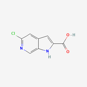 molecular formula C8H5ClN2O2 B1417967 5-氯-1H-吡咯并[2,3-c]吡啶-2-羧酸 CAS No. 800401-68-7