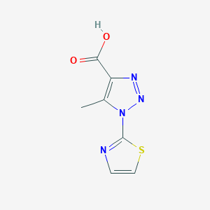 molecular formula C7H6N4O2S B1417969 5-甲基-1-(1,3-噻唑-2-基)-1H-1,2,3-三唑-4-羧酸 CAS No. 1210478-20-8