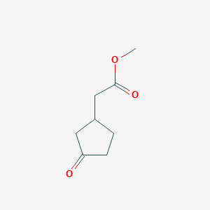B141797 Methyl 2-(3-oxocyclopentyl)acetate CAS No. 2630-38-8