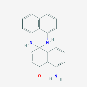 B1417970 2,3-Dihydro-2-spiro-4'-[8'-aminonaphthalen-1'(4'H)-one]perimidine (contains o-form) CAS No. 851768-63-3