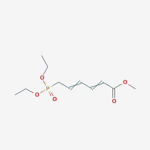 molecular formula C11H19O5P B14179701 Methyl 6-(diethoxyphosphoryl)hexa-2,4-dienoate CAS No. 911677-20-8