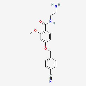 molecular formula C18H19N3O3 B14179744 N-(2-Aminoethyl)-4-[(4-cyanophenyl)methoxy]-2-methoxybenzamide CAS No. 919772-68-2