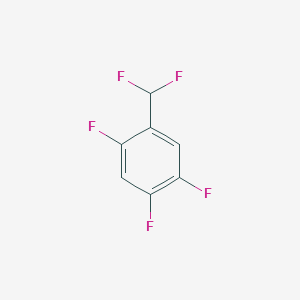 molecular formula C7H3F5 B1417988 1-(Difluoromethyl)-2,4,5-trifluorobenzene CAS No. 886510-29-8