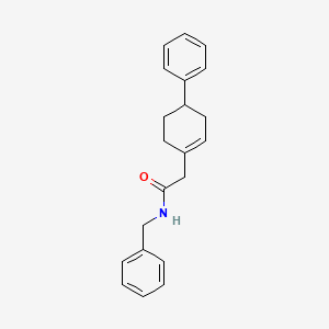 molecular formula C21H23NO B14179892 N-benzyl-2-(4-phenylcyclohexen-1-yl)acetamide CAS No. 919769-09-8
