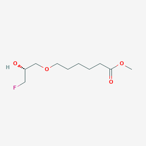molecular formula C10H19FO4 B14179937 methyl 6-[(2R)-3-fluoro-2-hydroxypropoxy]hexanoate CAS No. 919528-29-3