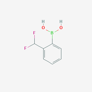 molecular formula C7H7BF2O2 B1417994 (2-(Difluoromethyl)phenyl)boronic acid CAS No. 879275-70-4