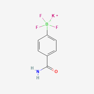 molecular formula C7H6BF3KNO B1417996 Potassium (4-aminocarbonylphenyl)trifluoroborate CAS No. 850623-63-1
