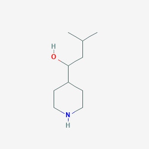 molecular formula C10H21NO B1417998 3-Methyl-1-(piperidin-4-yl)butan-1-ol CAS No. 915921-27-6
