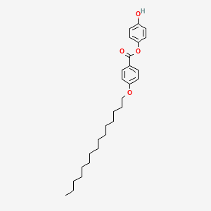 molecular formula C28H40O4 B14179983 4-Hydroxyphenyl 4-(pentadecyloxy)benzoate CAS No. 918626-37-6