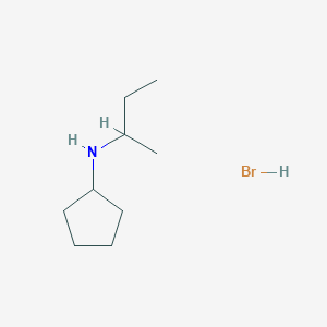 molecular formula C9H20BrN B1418000 N-(sec-Butyl)cyclopentanamine hydrobromide CAS No. 1609408-90-3
