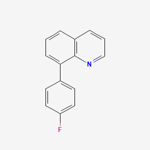 molecular formula C15H10FN B14180001 8-(4-Fluorophenyl)quinoline CAS No. 849416-79-1