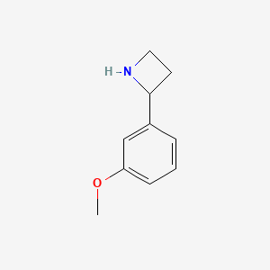 molecular formula C10H13NO B1418003 2-(3-Methoxyphenyl)azetidine CAS No. 777887-12-4