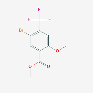 molecular formula C10H8BrF3O3 B1418005 Methyl 5-bromo-2-methoxy-4-(trifluoromethyl)benzoate CAS No. 1131587-97-7